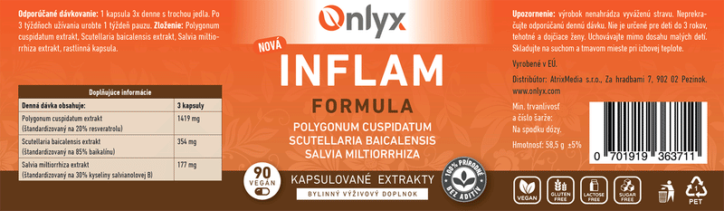 INFLAM | herbal extracts formula - capsules - E01