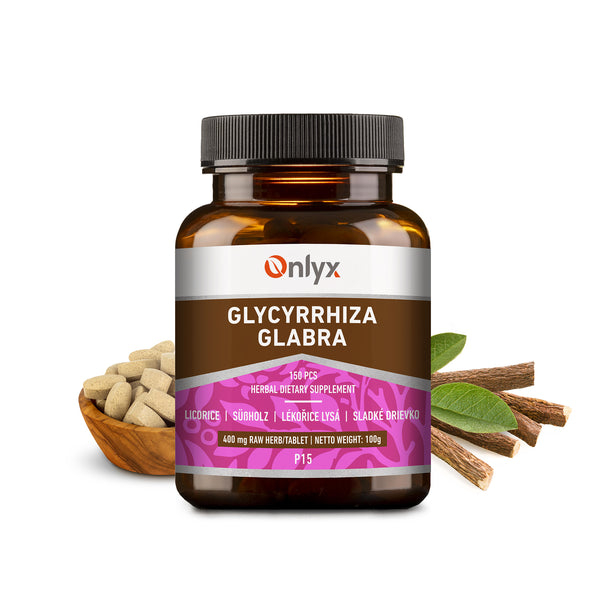 Glycyrrhiza glabra | Licorice | Sladké drievko - raw bylinné tablety - 100g |P15|